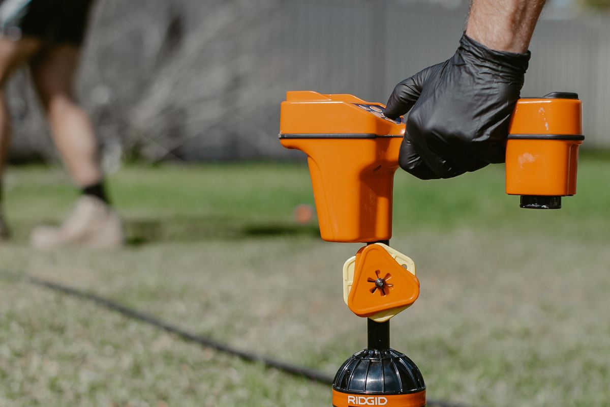 Locating a buried drain from the surface